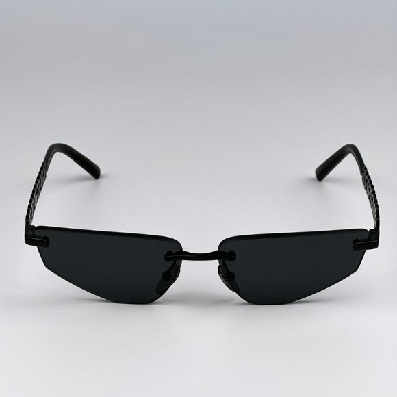 D&G DG2301 01/87 Essentials Sunglasses Black Dark Grey Rimless Rectangle Women - Picture 5 of 11